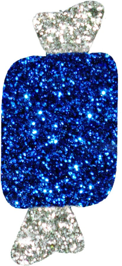 Конфетка из пенофлекса с блестками 600 мм., синий, ПромЕлка (KF-600BLUE)