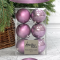 Набор пластиковых шаров Парис 80 мм., лавандовый, 6 шт., Christmas De Luxe (87567)