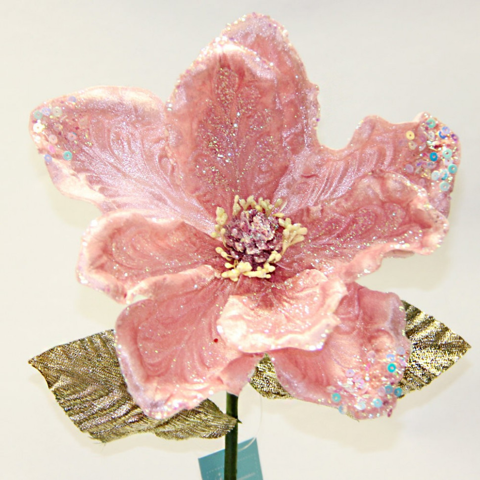 Цветок декоративный Магнолия розовая (F2206)