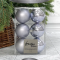 Набор пластиковых шаров Парис 80 мм., нежно-голубой, 6 шт., Christmas De Luxe (87565)