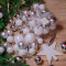Набор елочных украшений Звездный наряд mix, 33 предмета, белый с серебром, Kaemingk (023326)