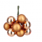 Гроздь стеклянных шаров Ягодный хоровод 2 см., 10 шт., песочный,  Christmas De Luxe (87657/1)
