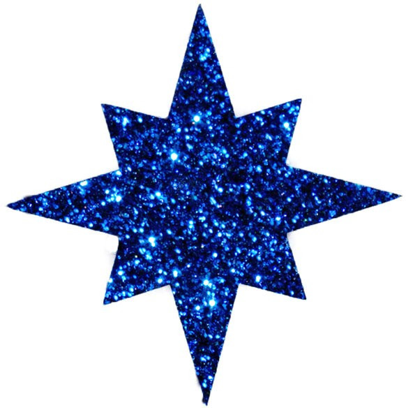 Звезда из пенофлекса Многогранная 150 мм., синий, ПромЕлка  (ZM-150BLUE)