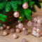Набор пластиковых шаров Белль 60 мм, нежно-розовый, 16 шт, Kaemingk (020858)