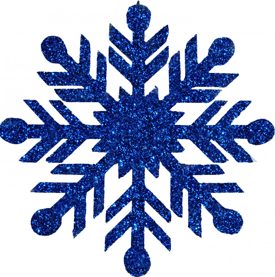 Снежинка из пенофлекса Резная 600 мм., синий, ПромЕлка (CP-600BLUE)