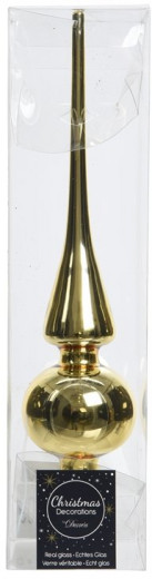 Елочная макушка Classic 26 см, золотая, стекло, KAEMINGK (113009) — 