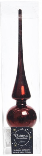 Елочная макушка Classic 26 см, бордовая, стекло,  KAEMINGK (113069) — 