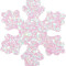 Снежинка из пенофлекса Облачко 200 мм., белый, ПромЕлка (CO-200White)