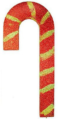 Карамельная палочка из пенофлекса с блестками 150 мм.,красный, ПромЕлка (KP-150RED)