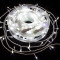 Светодиодная нить с мерцающим диодом 40 м., 220V, 400 холодных белых LED ламп, белый провод ПВХ, соединяемая, Winner Light (w.01.6w.400+)