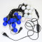 Светодиодная гирлянда Шарики, 5 м., 20 сине - белых LED ламп 40 мм, 220V, черный ПВХ, Beauty Led (HB20-11-2BW)