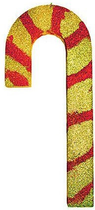 Карамельная палочка из пенофлекса с блестками 250 мм., золото, ПромЕлка (KP-250GOLD)