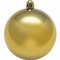 Пластиковый глянцевый шар Новогодний 300 мм, цвет золото, 1 шар, Snowmen (ЕК0063)