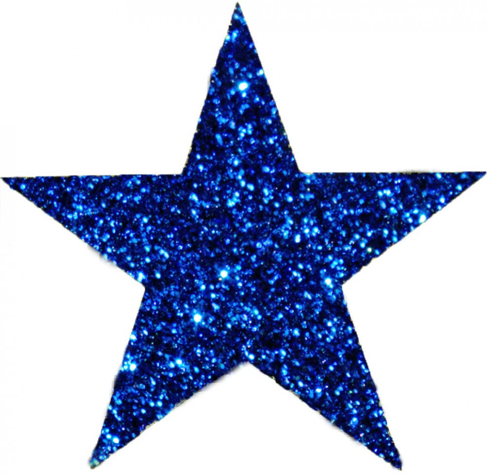 Звезда, 50 см., синий, УКРАШЕНИЕ ДЛЯ ВЫСОТНОЙ ЕЛКИ (Z-500BLUE)