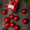 Набор пластиковых шаров Вероника 60 мм., красный матовый, 12 шт., ЕлкиТорг (150200)
