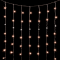 Светодиодный занавес 2*2 м., 400 экстра теплых белых LED ламп, мерцание, облегченный, прозрачный провод ПВХ, Beauty led (PCL400NOTBLW-10-2EWW)