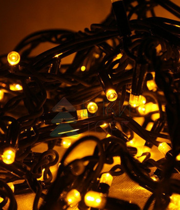 Светодиодная бахрома Sealed 3,2*0,9 м., 220V., 232 желтых LED ламп, белый каучук, Beauty Led (LL232-8-2Y)