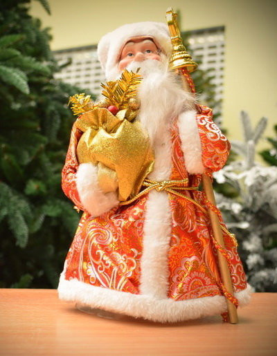 Декоративная кукла - украшение "Дедушка мороз" 30см (артикул 5894)