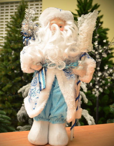 Декоративная кукла - украшение "Дедушка мороз" 33см (артикул 5900)