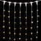 Светодиодный занавес с колпачком 1*6 м., 600 экстра теплых белых LED ламп, прозрачный провод ПВХ, IP65, Beauty led (PCL601CAP-10-2EWW)