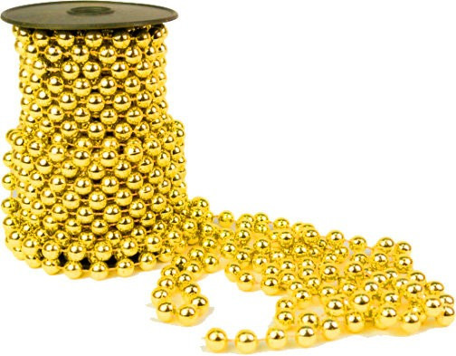 Украшение "Бусы" цвет золото, длина 2м. (521503)
