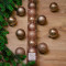 Набор пластиковых шаров  Сказка 60 мм, нежно-коричневый, 10 шт, Kaemingk (020248)   