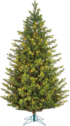 Искусственная елка Датская с лапочками 230 см., 528 LED ламп, литая хвоя+пвх, Black Box (74389)