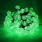 Светодиодная гирлянда шарики Пузырьки 10 м., 220V., 100 зеленых LED ламп 23 мм., коннектор, черный ПВХ, Beauty Led (PCS-100B-G)