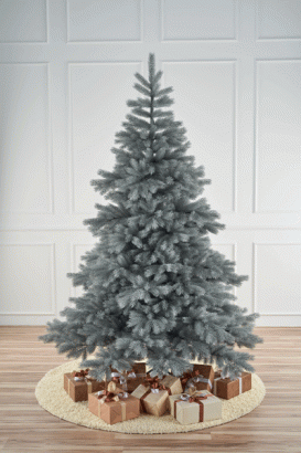 Искусственная ель Монблан дымчатая 210 см, 100% литая хвоя, Max Christmas (ЕЛМС21)
