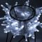 Светодиодная нить 100 холодных белых LED ламп, 10 м., 24В, мерцание, прозрачный провод ПВХ, Teamprof (TPF-S10CF-24V-CT/W)
