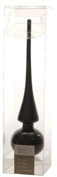 Елочная макушка Classic 26 см, черная, стекло, KAEMINGK (113679) — 