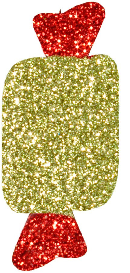 Конфетка из пенофлекса с блестками 250 мм., золото, ПромЕлка (KF-250GOLD)