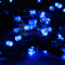Светодиодная гирлянда Sealed мерцающая 10 м., 220V., 100 синих LED ламп, черный каучук, Beauty Led (LL100BL-1-2B)