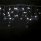 Светодиодная мерцающая бахрома 5*0.6 м., 220V, 170 холодных белых LED ламп, черный каучук, соединяемая, Winner (W.02.7B.170+)