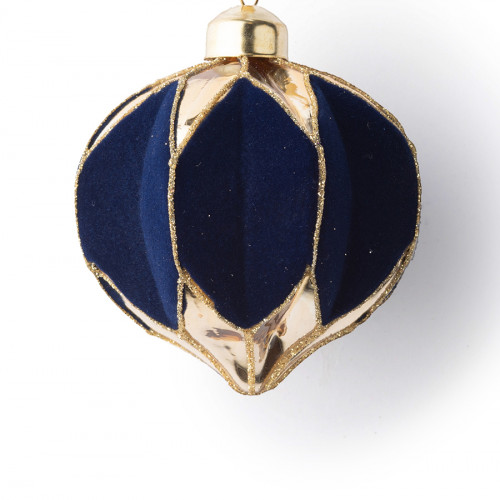 Винтажная стеклянная луковица Медичи 8 см., 1 шт., Karlsbach (13239)