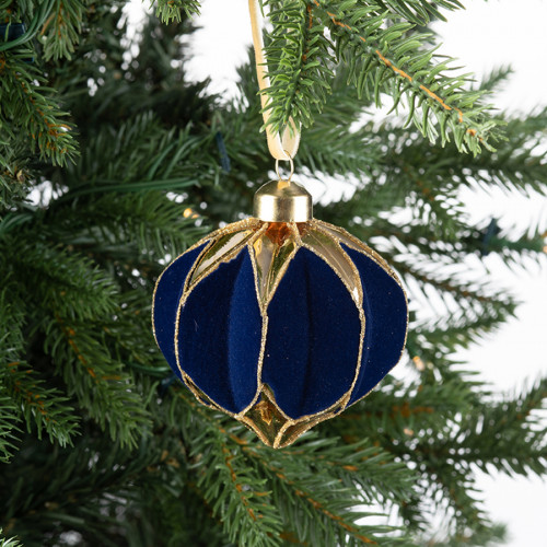 Винтажная стеклянная луковица Медичи 8 см., 1 шт., Karlsbach (13239)