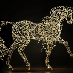Светодиодная фигура Королевский единорог 220 см., Сад Радости (SR010)
