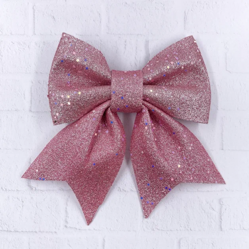 Бант Марго 19x22 см., 1 шт., розовый, Christmas DeLuxe (86836) 
