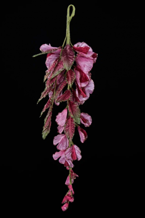 Подвесной букет Глицинии 48 см., розовый, Christmas DeLuxe (88979)