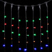 Светодиодный занавес 2*3 м., 600 разноцветных LED ламп, черный провод ПВХ, LTC (PCL602-11-2M)