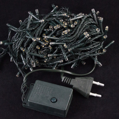 Светодиодная нить 42 м., 220V, 600 холодных белых LED ламп, контроллер, черный провод, Winner Light (w.01.5B.600-) в Санкт-Петербурге