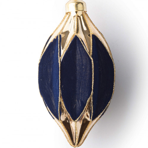 Винтажная стеклянная олива Медичи h-11 см., 1 шт., Karlsbach (132400) в Санкт-Петербурге