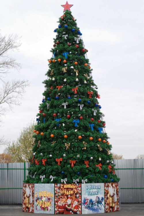 Уличная сосна Уральская зеленая 8 м., каркасная, Леска, Green Trees (GT8URLES)