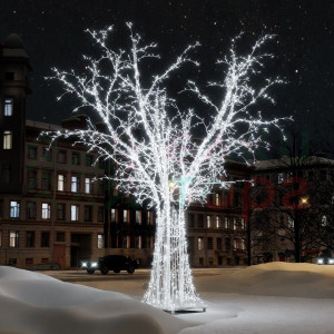 Светодиодное дерево Ветвистое серебряное 5.3 м., Conso (PL31)