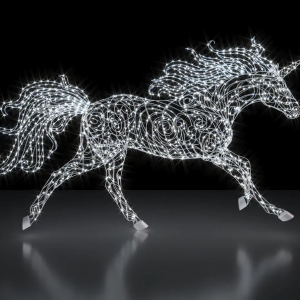 Светодиодная фигура Бегущий единорог 180 см., Сад Радости (SR011)