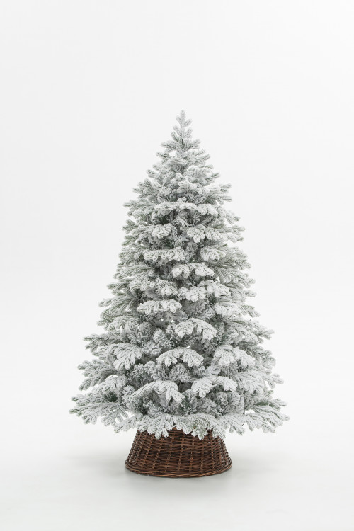 Искусственная елка Аляска заснеженная 120 см., литая хвоя+пвх, ЕлкиТорг (146120)