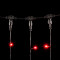 Светодиодный занавес 2*3 м., 600 красных LED ламп, черный провод ПВХ, Beauty Led (PCL602-11-2R)