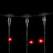 Светодиодный занавес 2*3 м., 600 красных LED ламп, черный провод ПВХ, LTC (PCL602-11-2R)