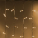 Светодиодный занавес 300 теплых белых LED ламп, 2*1.5 м., статика, белый провод ПВХ, Teamprof (TPF-CS2*1.5-CW/WW)