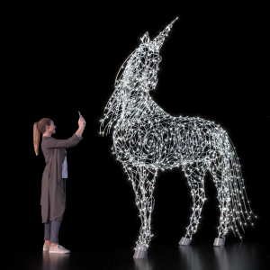 Светодиодная фигура Сказочный единорог 250 см., Сад Радости (SR012)